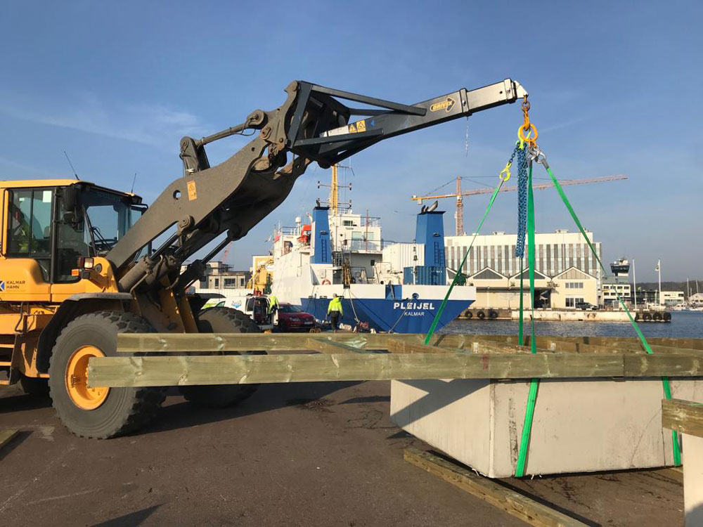 Brygg och småhamnsarbete utfört av SEA Sjöentreprenad och anläggning